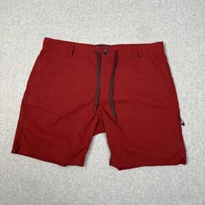 686 Everywhere Featherlight Chino Shorts Mens 34 xl Oxblood Red